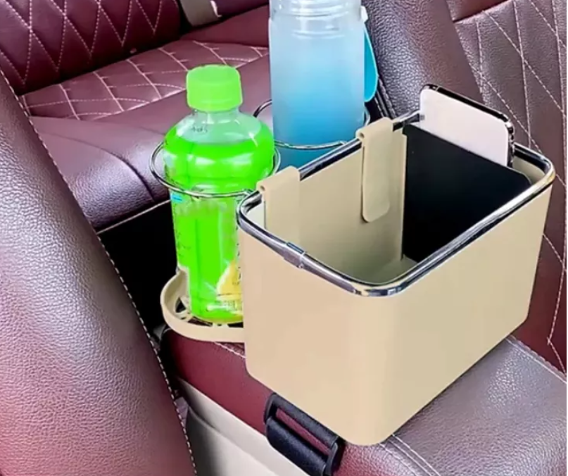 Soporte reposabrazos de coche, para toallas de papel, Beige