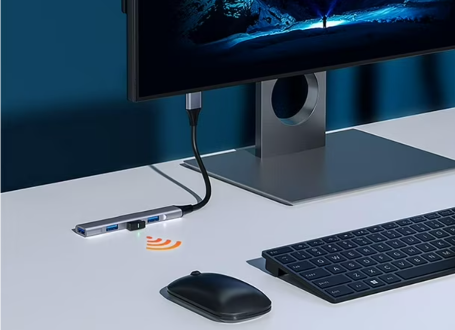 Hub Adaptador USB-C 3.0 de 4 Puertos en 1