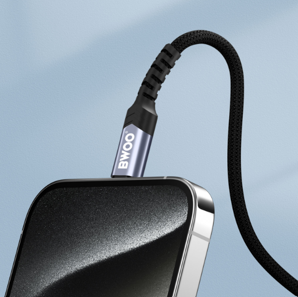 Cable Adaptador nylon de audio USB-C a AUX de 3,5 mm