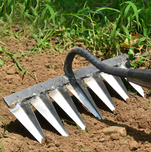 Rastrillo Sharp Agrícola 7 Púas Metal 5 Cm