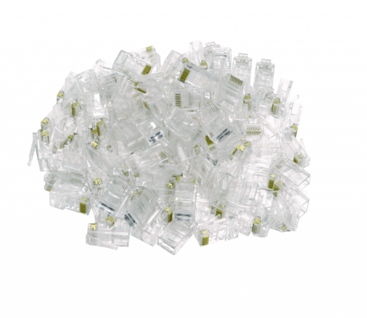 Conector RJ-45 Macho Crimpeable CAT6E 30un.