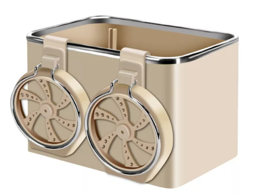Soporte reposabrazos de coche, para toallas de papel, Beige