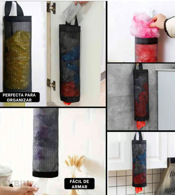 Dispensador Pulls para bolsas de plástico, azul