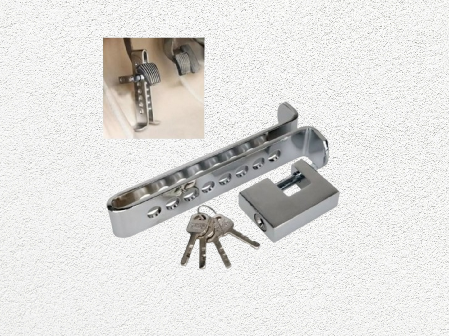 Traba Pedal para Auto Antirrobo de Seguridad