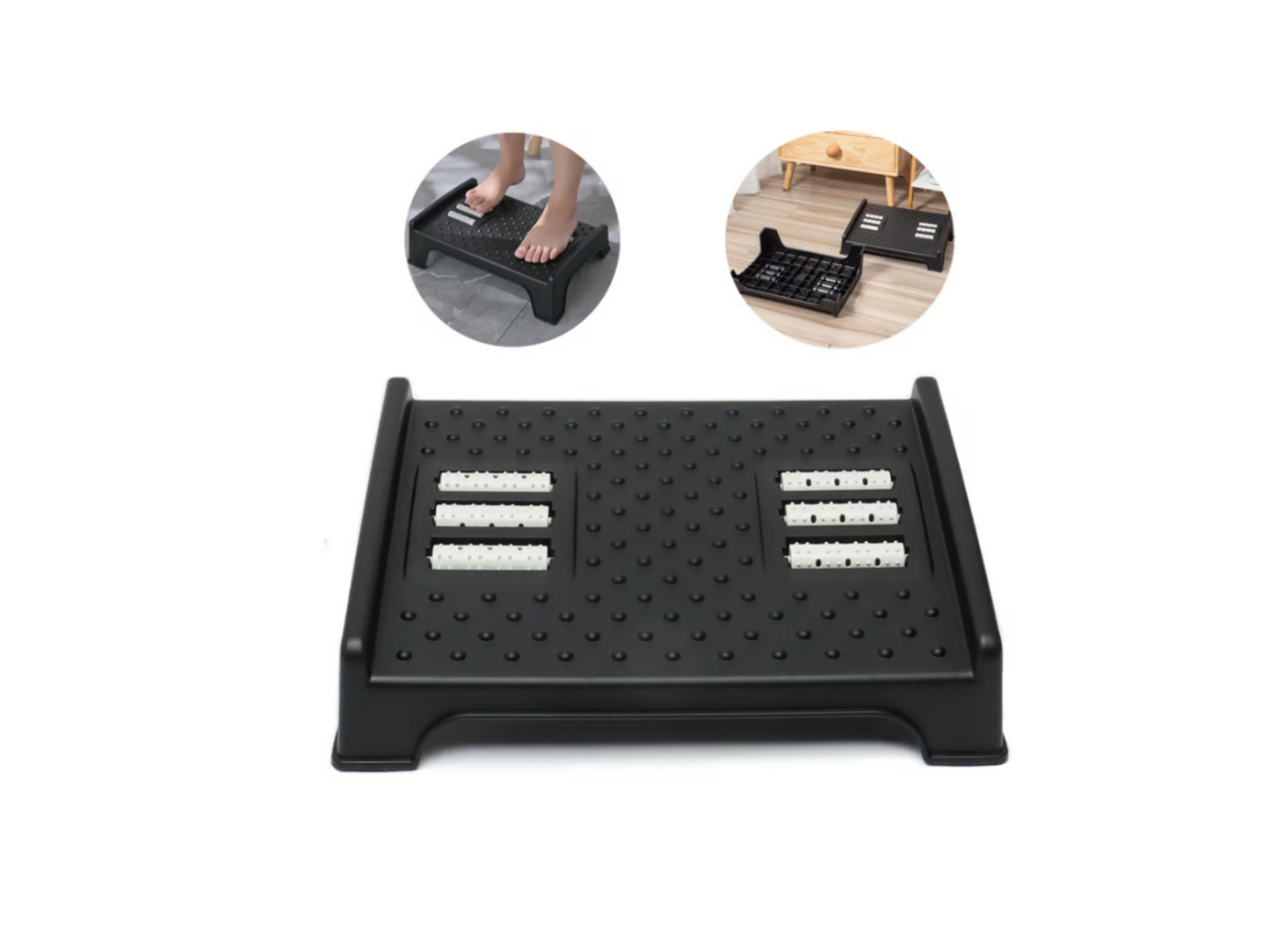 Apoya piés Ergonómico 6 rodillos de Masaje
