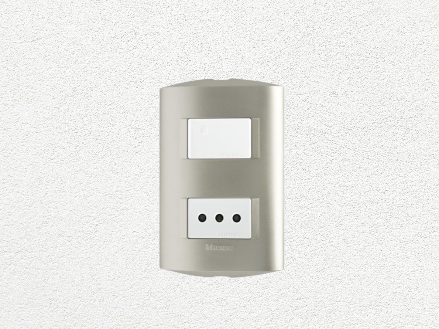 Interruptor 9/12+Enchufe 10A Modus Style Perla AE2203EBNA