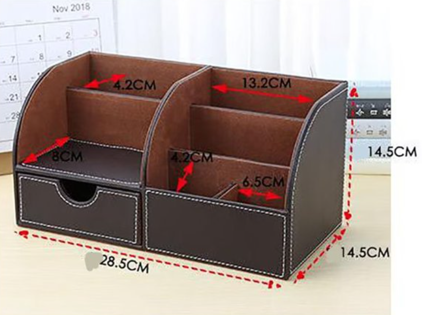 Caja Organizadora papelería de oficina  | caja de almacenamiento organizadora de escritorio