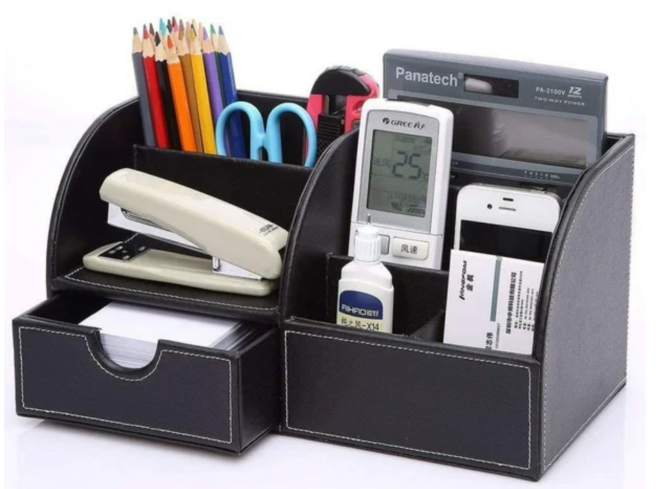 Caja Organizadora papelería de oficina  | caja de almacenamiento organizadora de escritorio
