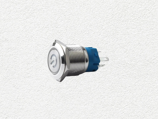 Pulsador Acero Inoxidable Led 12mm 12v / 5v